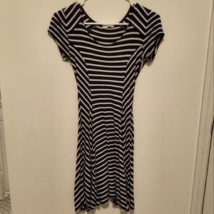 ‼️LAST CALL‼️Black and white stripe swing dress, Medium